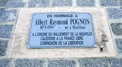 plaque albert raymond pognon